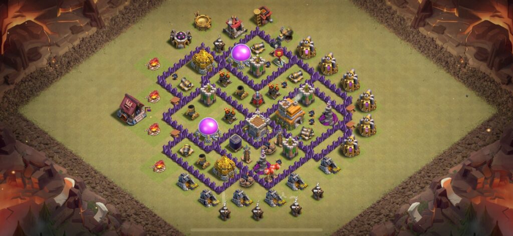 TH7 War Base - Top Town Hall 7 War Base with Link (#23) - Clash of Clans 2025​ TH7 Base