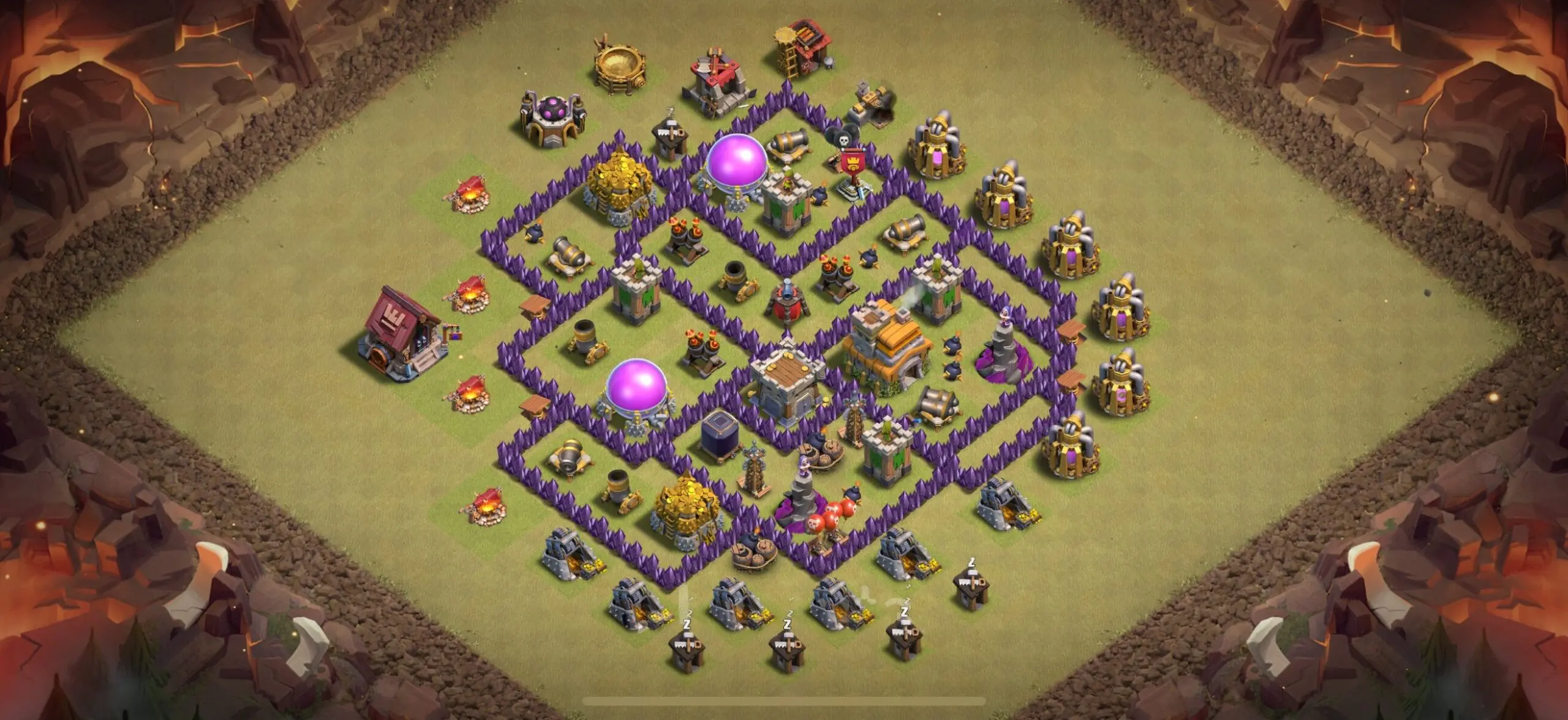 TH7 War Base - Top Town Hall 7 War Base with Link (#23) - Clash of Clans 2025​ TH7 Base