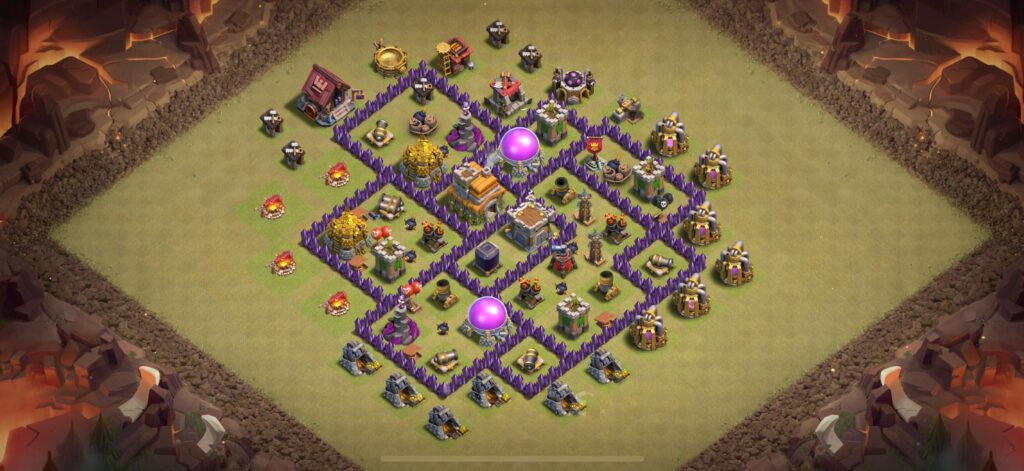 TH7 War Base - Top Town Hall 7 War Base with Link (#26) - Clash of Clans 2025​ TH7 Base