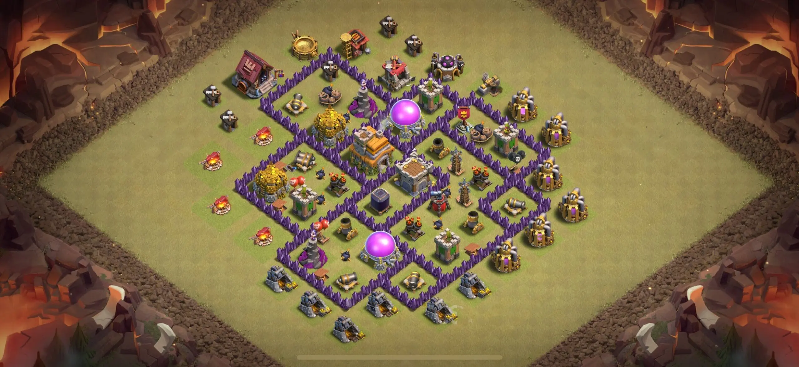TH7 War Base - Top Town Hall 7 War Base with Link (#26) - Clash of Clans 2025​ TH7 Base