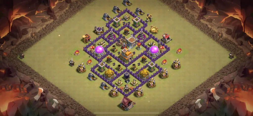 TH7 War Base - Top Town Hall 7 War Base with Link (#3) - Clash of Clans 2025​ TH7 Base