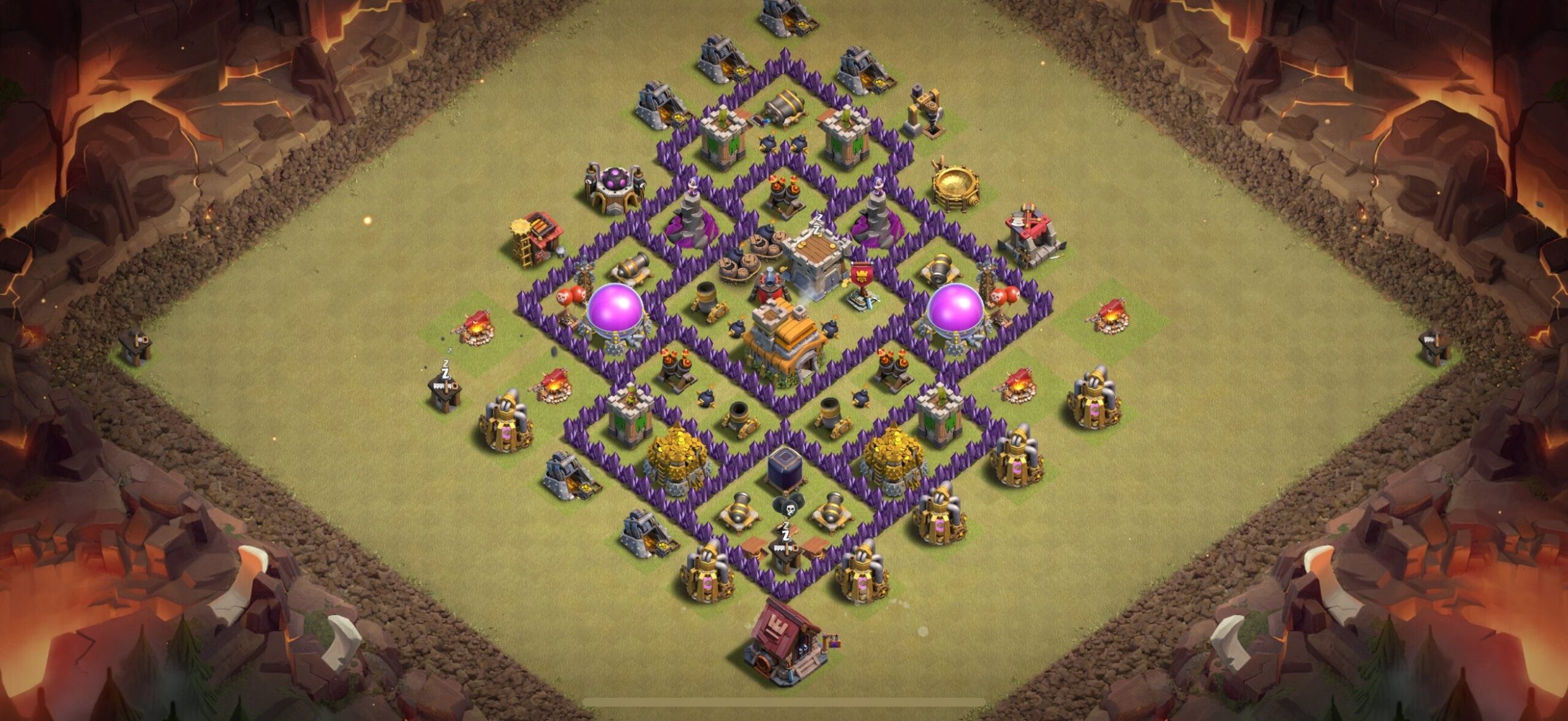 TH7 War Base - Top Town Hall 7 War Base with Link (#3) - Clash of Clans 2025​ TH7 Base
