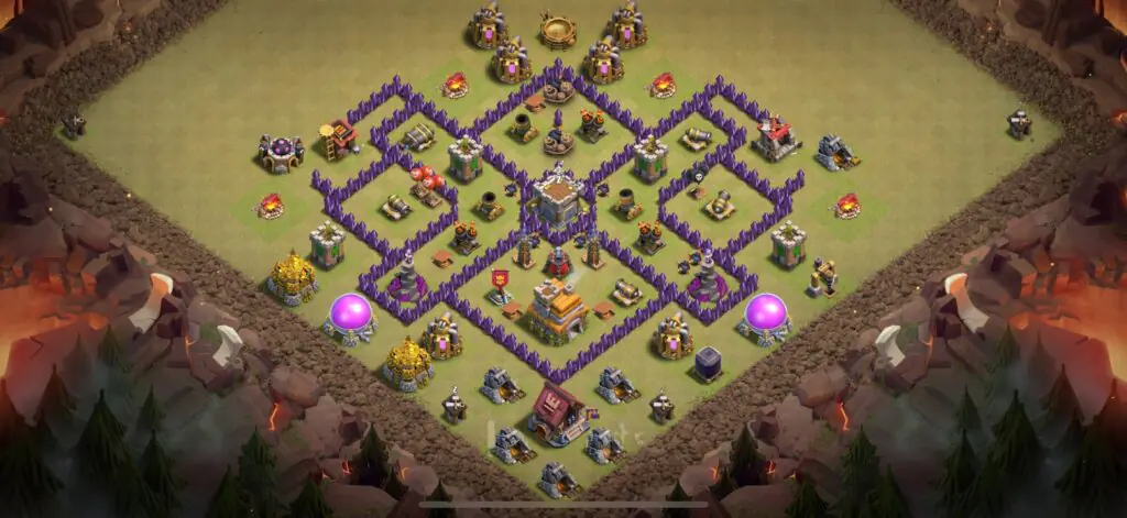 TH7 War Base - Top Town Hall 7 War Base with Link (#4) - Clash of Clans 2025​ TH7 Base