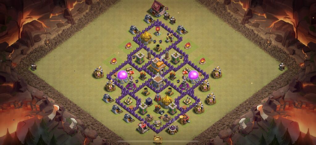 TH7 War Base - Top Town Hall 7 War Base with Link (#7) - Clash of Clans 2025​ TH7 Base