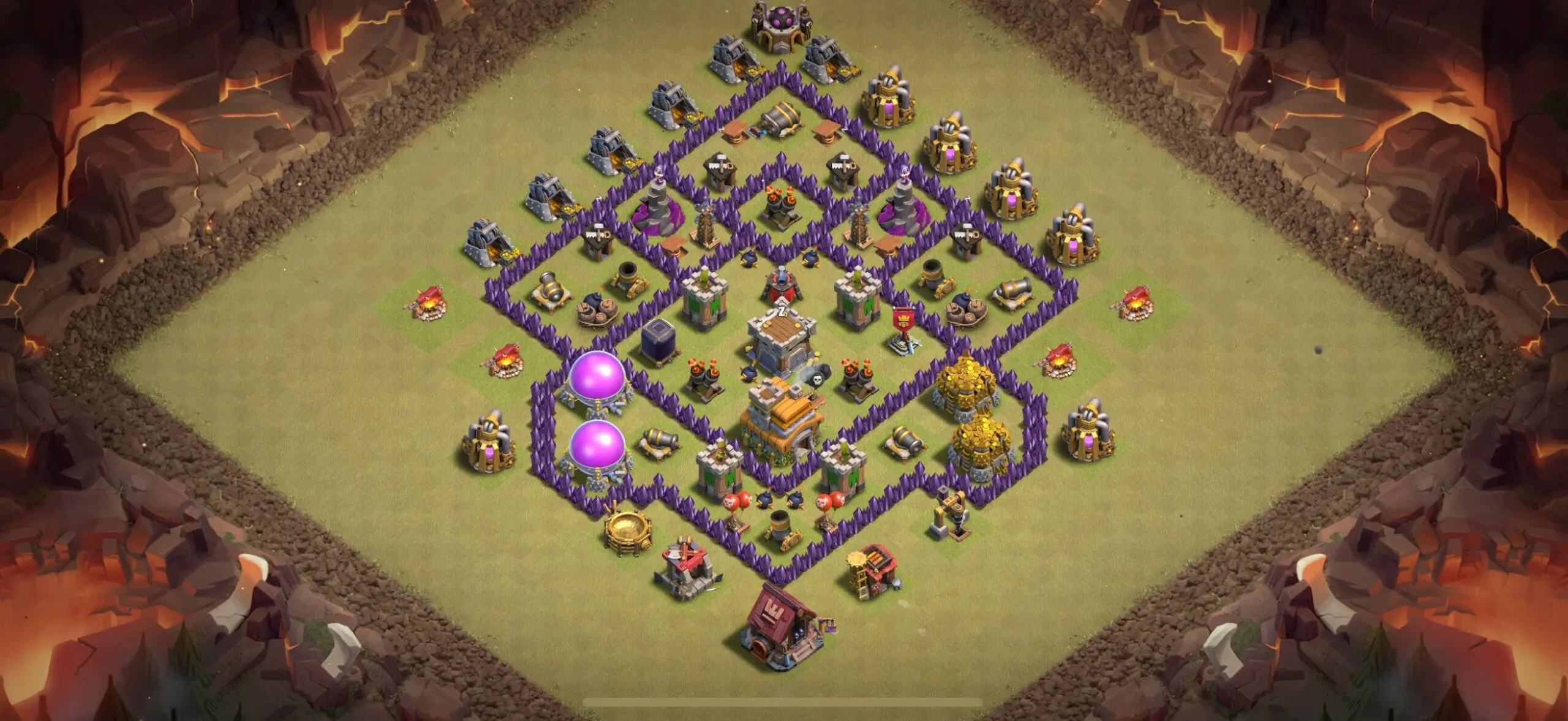 TH7 War Base - Top Town Hall 7 War Base with Link (#8) - Clash of Clans 2025​ TH7 Base