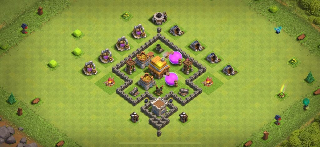 TH4 Farming Base - Top Town Hall 4 Farming Base with Link (#16) - Clash of Clans 2025​ TH4 Base