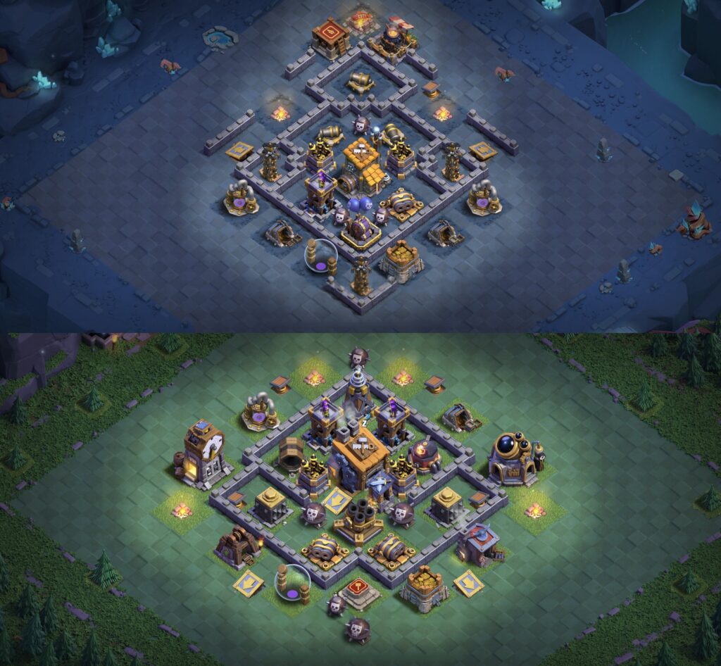 BH8 Base - Top Builder Hall 8 Base with Link (#1) - Clash of Clans 2025​