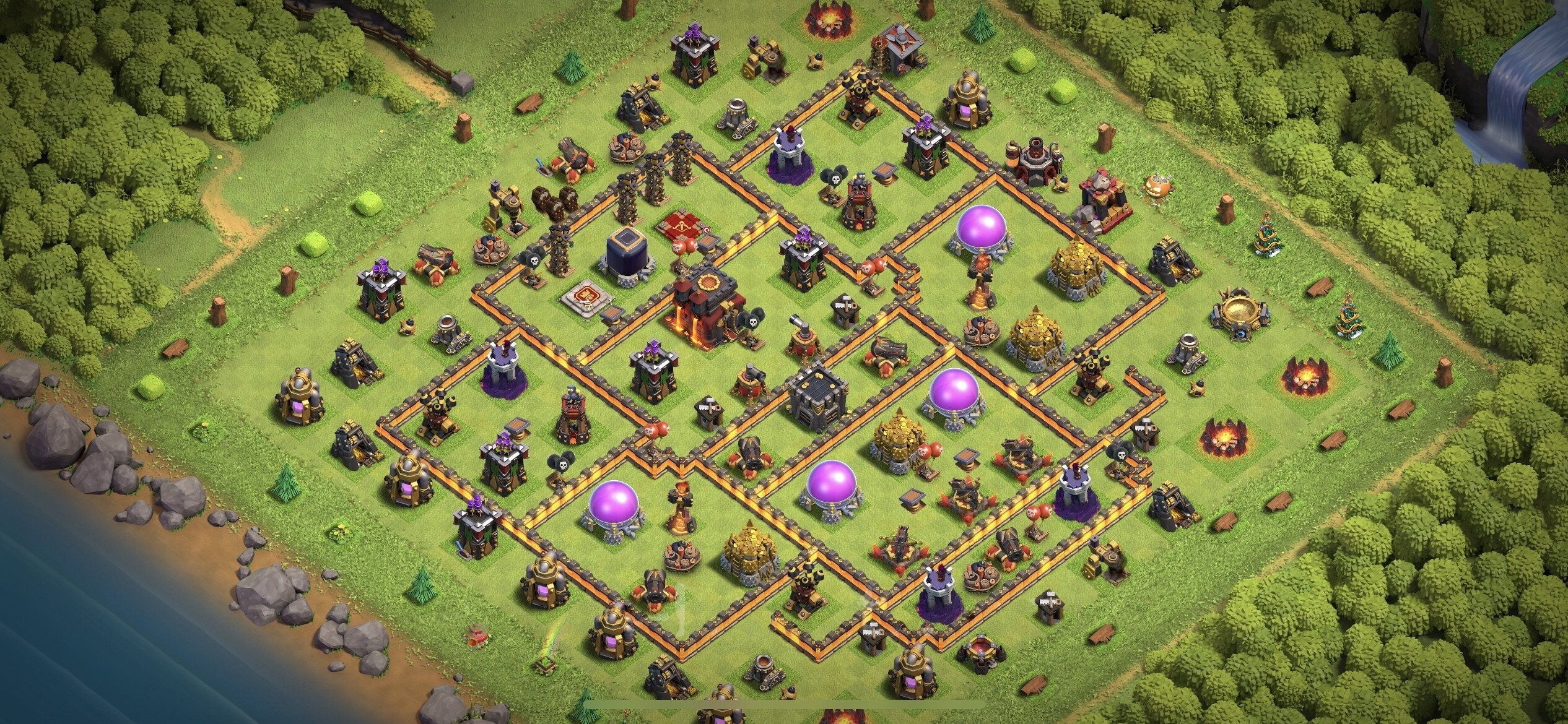 TH10 Defense Base - Top Town Hall 10 Defense Base with Link (#10) - Clash of Clans 2025​ TH10 Base