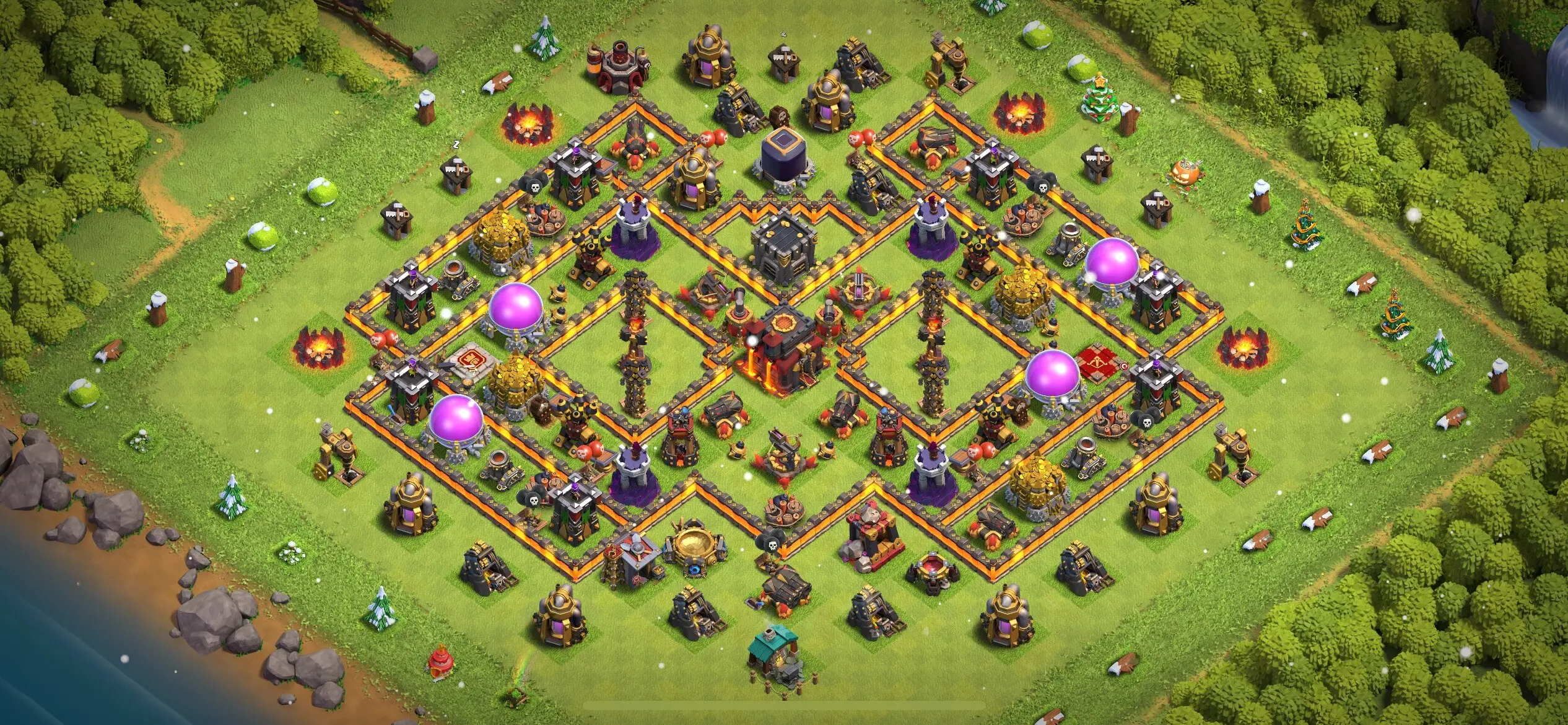TH10 Defense Base - Top Town Hall 10 Defense Base with Link (#13) - Clash of Clans 2025​ TH10 Base