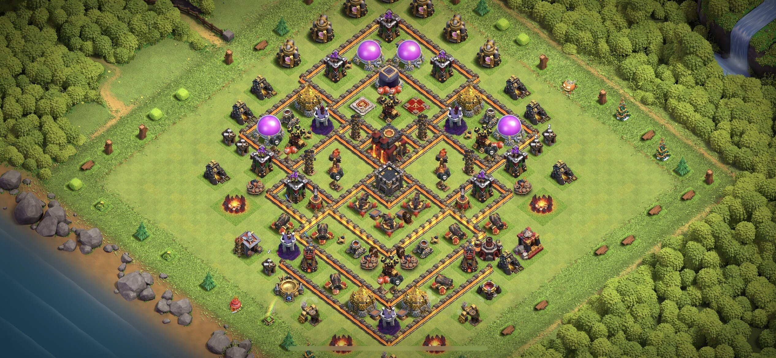 TH10 Defense Base - Top Town Hall 10 Defense Base with Link (#4) - Clash of Clans 2025​ TH10 Base
