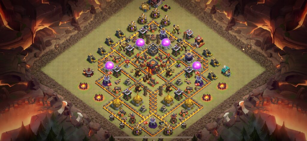 TH10 War Base - Top Town Hall 10 War Base with Link (#16) - Clash of Clans 2025​ TH10 Base