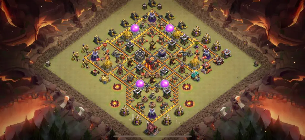 TH10 War Base - Top Town Hall 10 War Base with Link (#19) - Clash of Clans 2025​ TH10 Base