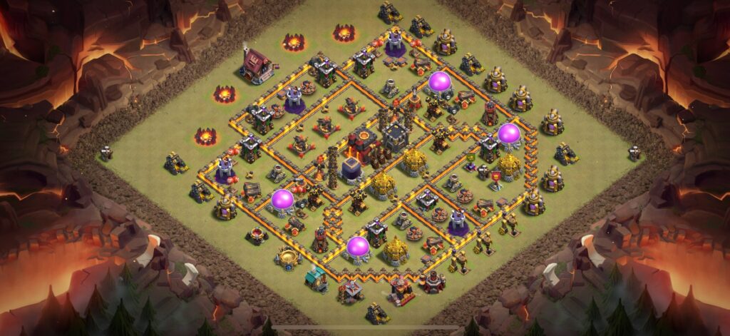 TH10 War Base - Top Town Hall 10 War Base with Link (#20) - Clash of Clans 2025​ TH10 Base