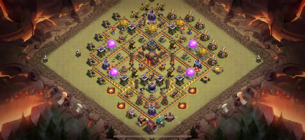 TH10 War Base - Top Town Hall 10 War Base with Link (#26) - Clash of Clans 2025​ TH10 Base