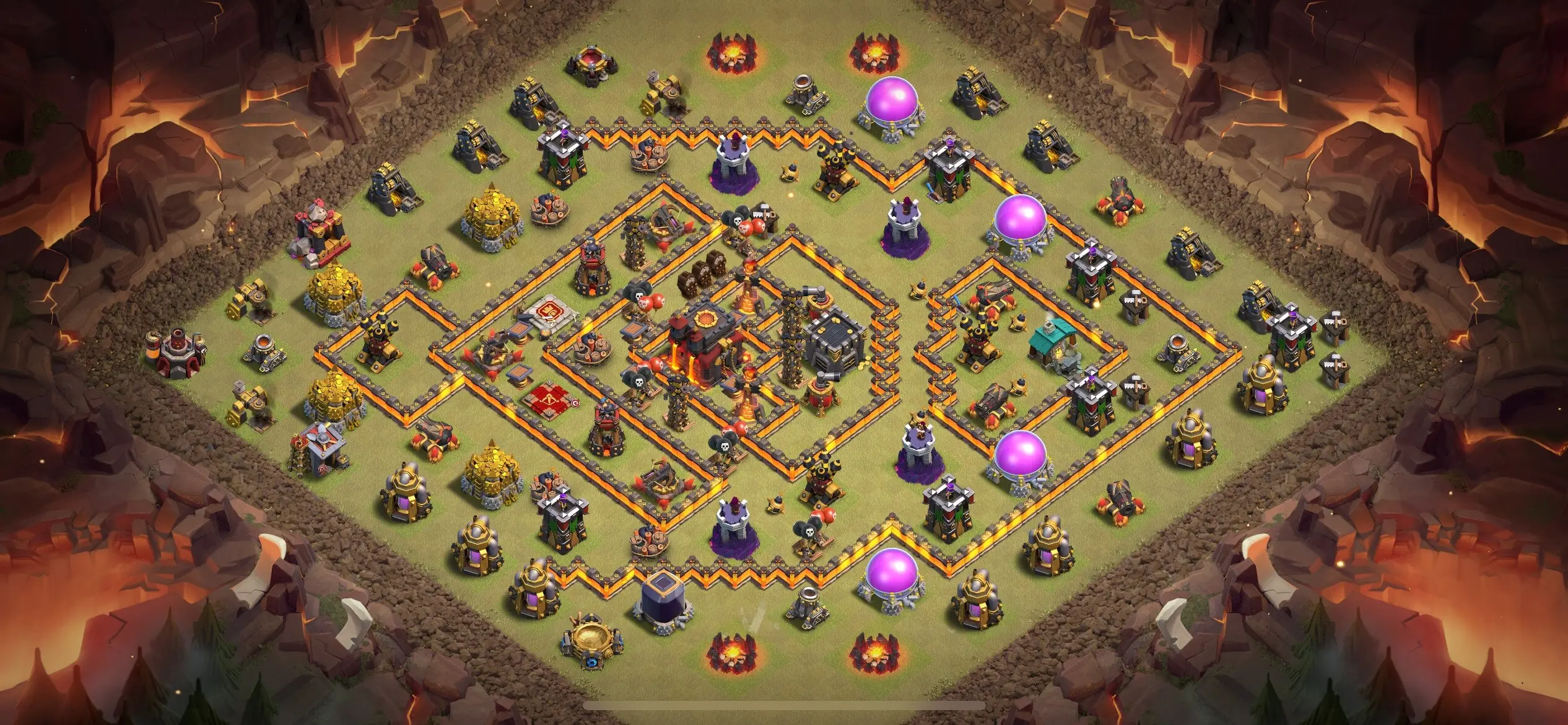 TH10 War Base - Top Town Hall 10 War Base with Link (#5) - Clash of Clans 2025​ TH10 Base