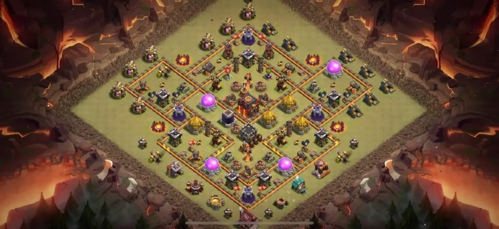 TH10 War Base - Top Town Hall 10 War Base with Link (#9) - Clash of Clans 2025​ TH10 Base