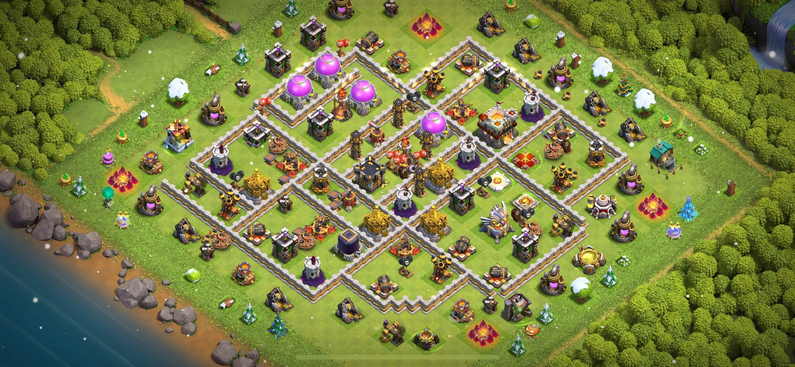 TH11 Defense Base - Top Town Hall 11 Defense Base with Link (#12) - Clash of Clans 2025​ TH11 Base
