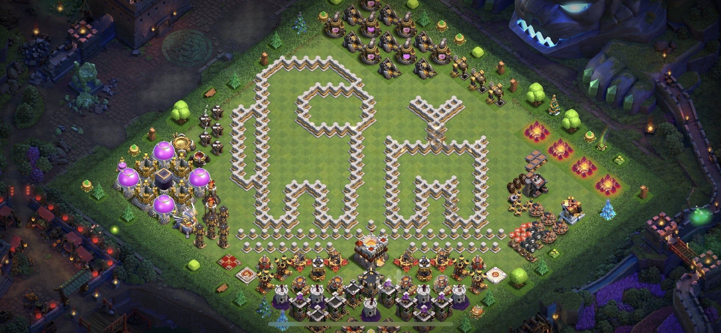 TH11 Troll Base - Top Town Hall 11 Troll/Funny Base with Link (#18) - Clash of Clans 2025​ TH11 Base