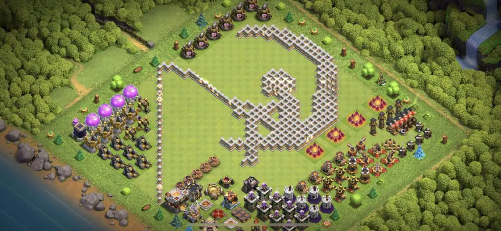 TH11 Troll Base - Top Town Hall 11 Troll/Funny Base with Link (#2) - Clash of Clans 2025​ TH11 Base