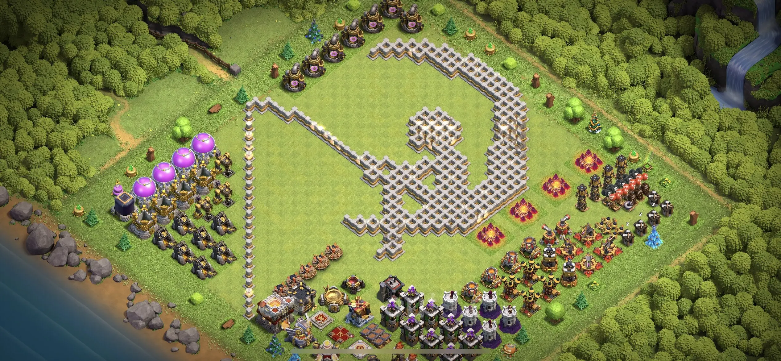 TH11 Troll Base - Top Town Hall 11 Troll/Funny Base with Link (#2) - Clash of Clans 2025​ TH11 Base
