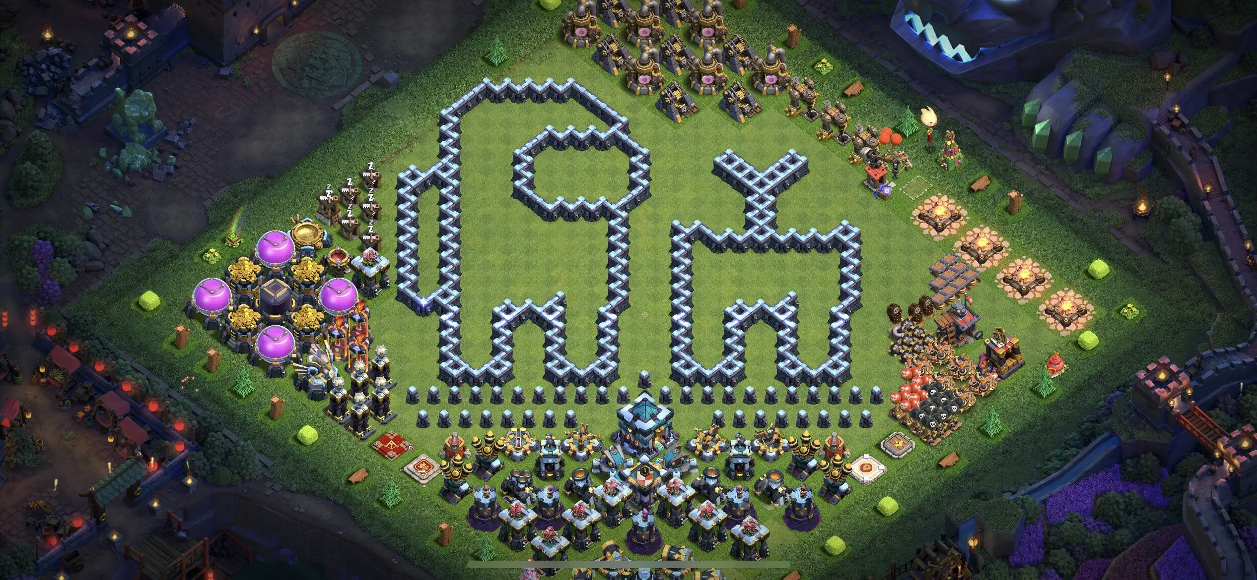 TH13 Troll Base - Top Town Hall 13 Troll/Funny Base with Link (#16) - Clash of Clans 2025​ TH13 Base