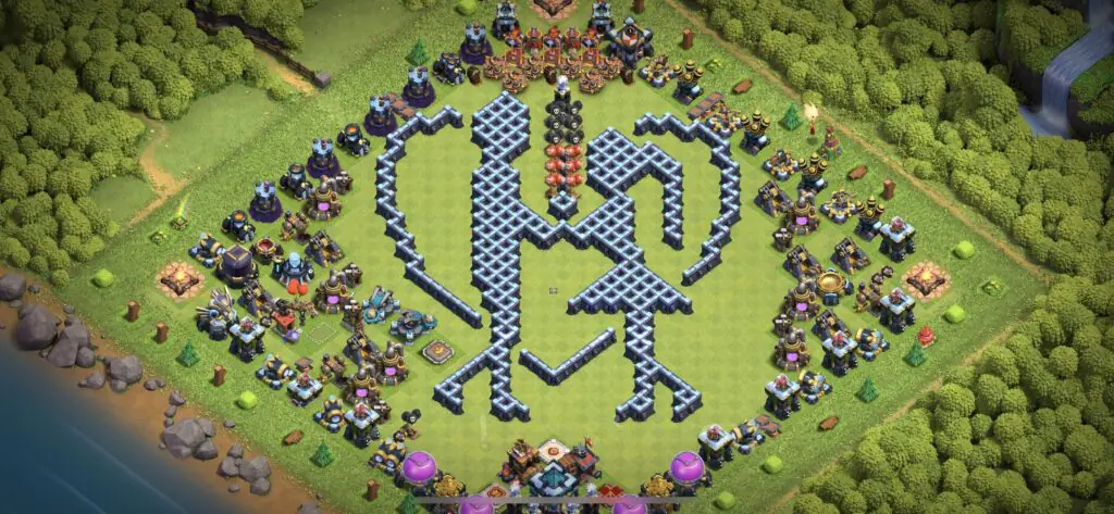 TH13 Troll Base - Top Town Hall 13 Troll/Funny Base with Link (#2) - Clash of Clans 2025​ TH13 Base