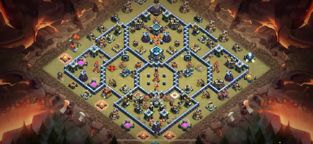 TH13 War Base - Top Town Hall 13 War Base with Link (#14) - Clash of Clans 2025​ TH13 Base