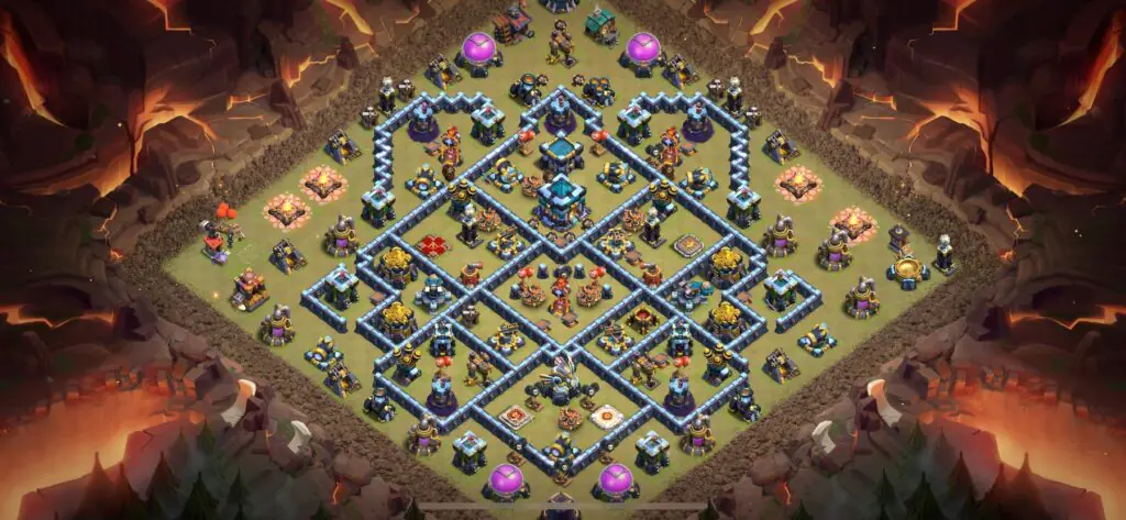 TH13 War Base - Top Town Hall 13 War Base with Link (#18) - Clash of Clans 2025​ TH13 Base