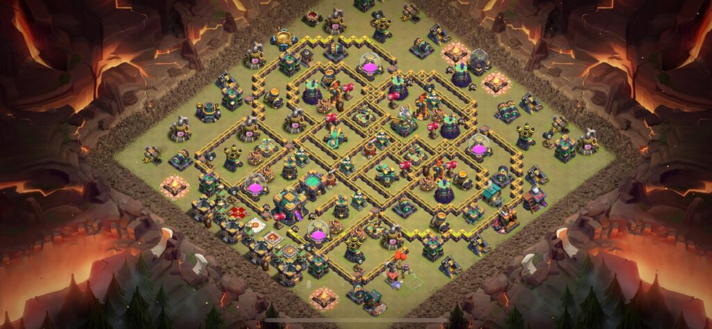 TH14 War Base - Top Town Hall 14 War Base with Link (#11) - Clash of Clans 2025​ TH14 Base