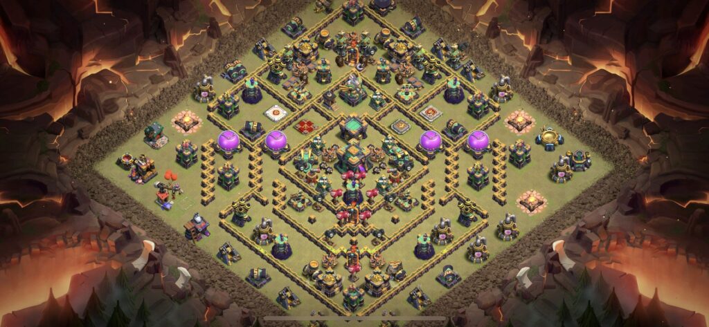 TH14 War Base - Top Town Hall 14 War Base with Link (#4) - Clash of Clans 2025​ TH14 Base