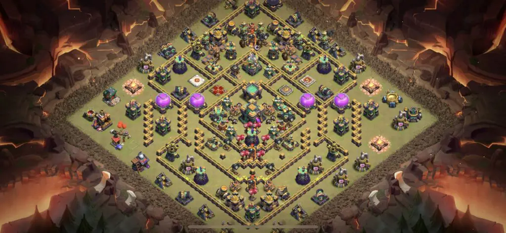 TH14 War Base - Top Town Hall 14 War Base with Link (#4) - Clash of Clans 2025​ TH14 Base