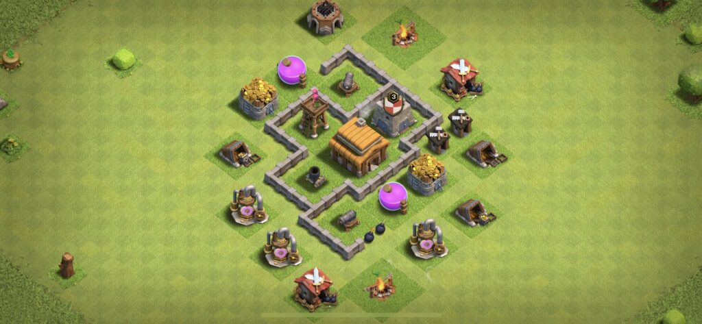 TH3 Defense Base - Top Town Hall 3 Defense Base with Link (#12) - Clash of Clans 2025​ TH3 Base
