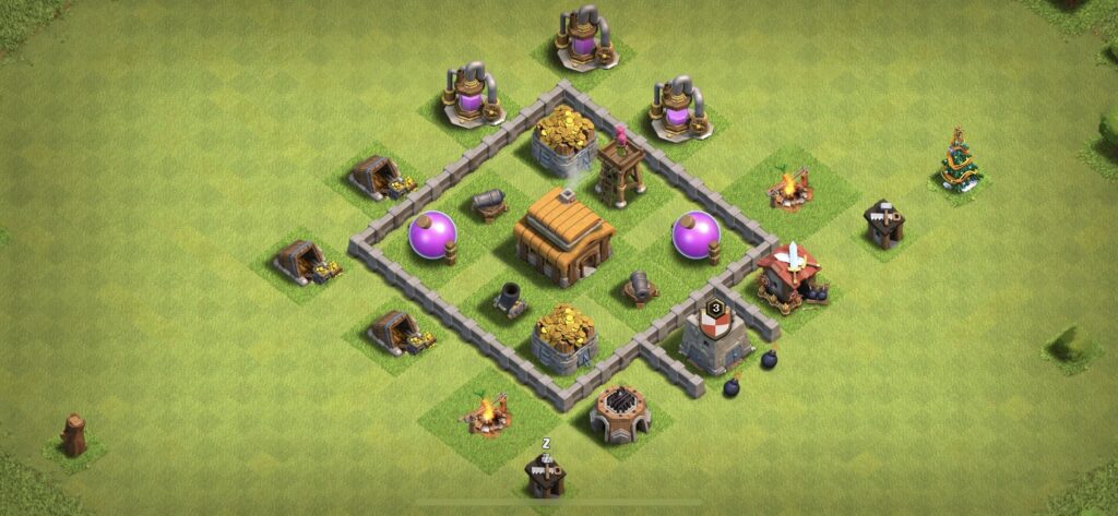 TH3 Defense Base - Top Town Hall 3 Defense Base with Link (#14) - Clash of Clans 2025​ TH3 Base