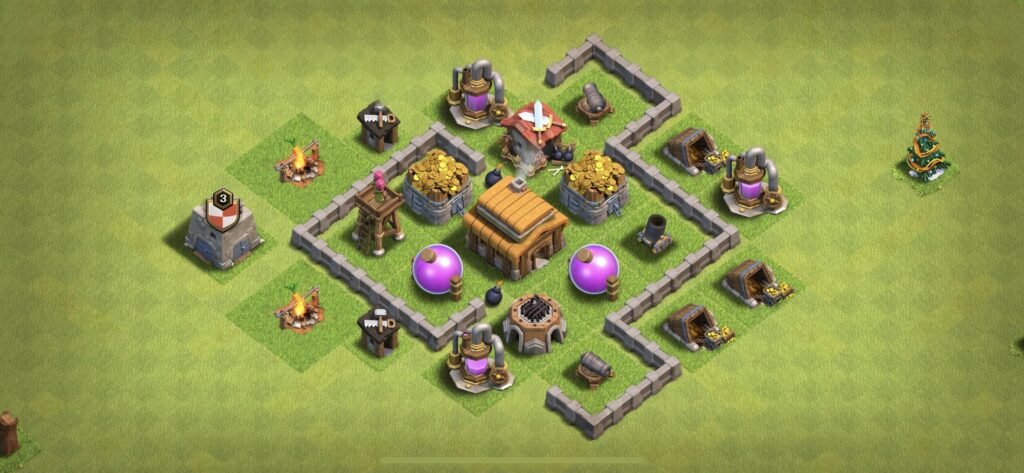 TH3 Defense Base - Top Town Hall 3 Defense Base with Link (#16) - Clash of Clans 2025​ TH3 Base