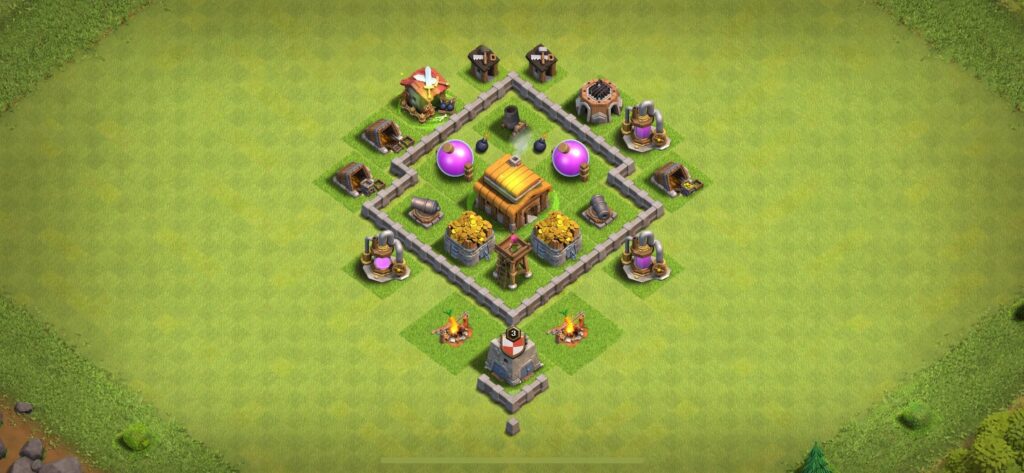TH3 Defense Base - Top Town Hall 3 Defense Base with Link (#19) - Clash of Clans 2025​ TH3 Base
