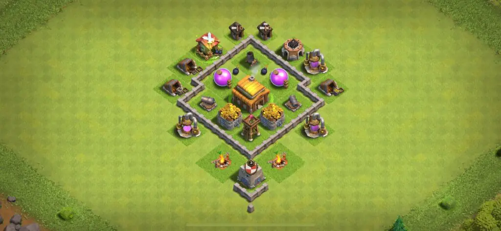 TH3 Defense Base - Top Town Hall 3 Defense Base with Link (#19) - Clash of Clans 2025​ TH3 Base