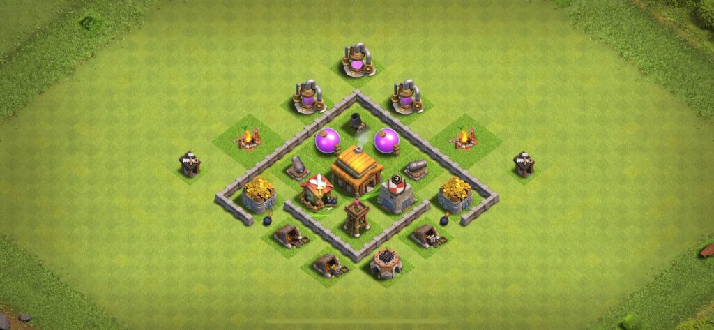 TH3 Defense Base - Top Town Hall 3 Defense Base with Link (#21) - Clash of Clans 2025​ TH3 Base