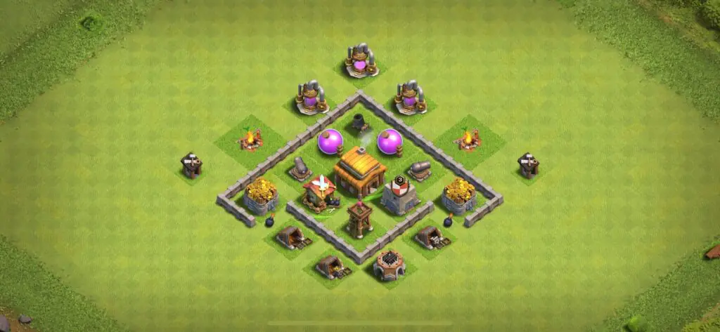 TH3 Defense Base - Top Town Hall 3 Defense Base with Link (#21) - Clash of Clans 2025​ TH3 Base