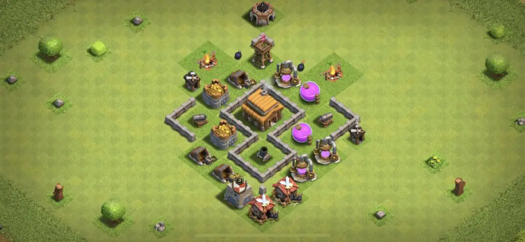 TH3 Defense Base - Top Town Hall 3 Defense Base with Link (#6) - Clash of Clans 2025​ TH3 Base
