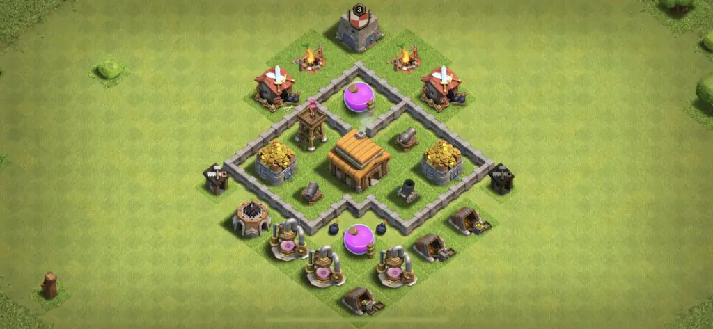 TH3 Defense Base - Top Town Hall 3 Defense Base with Link (#8) - Clash of Clans 2025​ TH3 Base