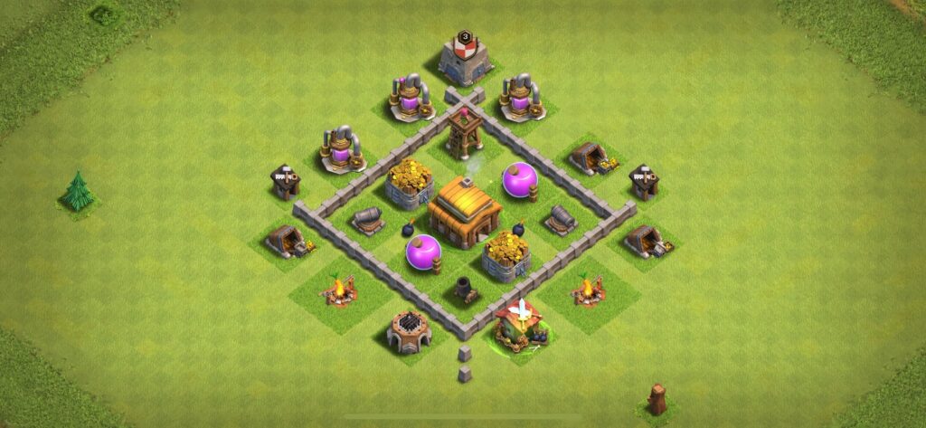 TH3 Farming Base - Top Town Hall 3 Farming Base with Link (#16) - Clash of Clans 2025​ TH3 Base