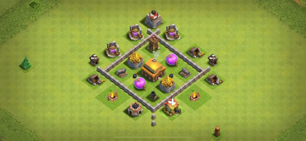 TH3 Farming Base - Top Town Hall 3 Farming Base with Link (#16) - Clash of Clans 2025​ TH3 Base
