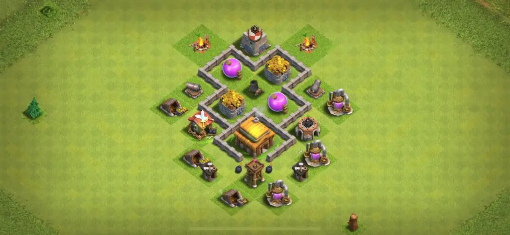 TH3 Farming Base - Top Town Hall 3 Farming Base with Link (#18) - Clash of Clans 2025​ TH3 Base