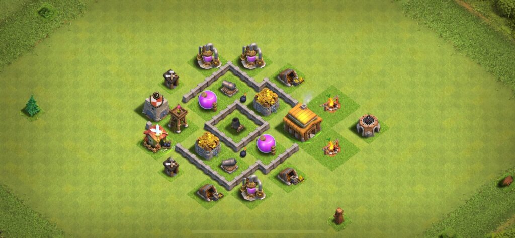 TH3 Farming Base - Top Town Hall 3 Farming Base with Link (#19) - Clash of Clans 2025​ TH3 Base