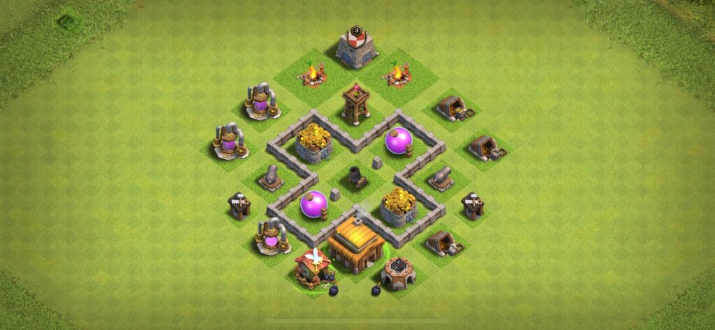 TH3 Farming Base - Top Town Hall 3 Farming Base with Link (#20) - Clash of Clans 2025​ TH3 Base