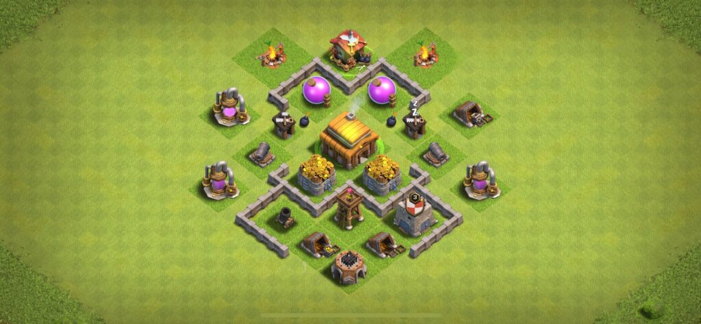 TH3 Farming Base - Top Town Hall 3 Farming Base with Link (#22) - Clash of Clans 2025​ TH3 Base