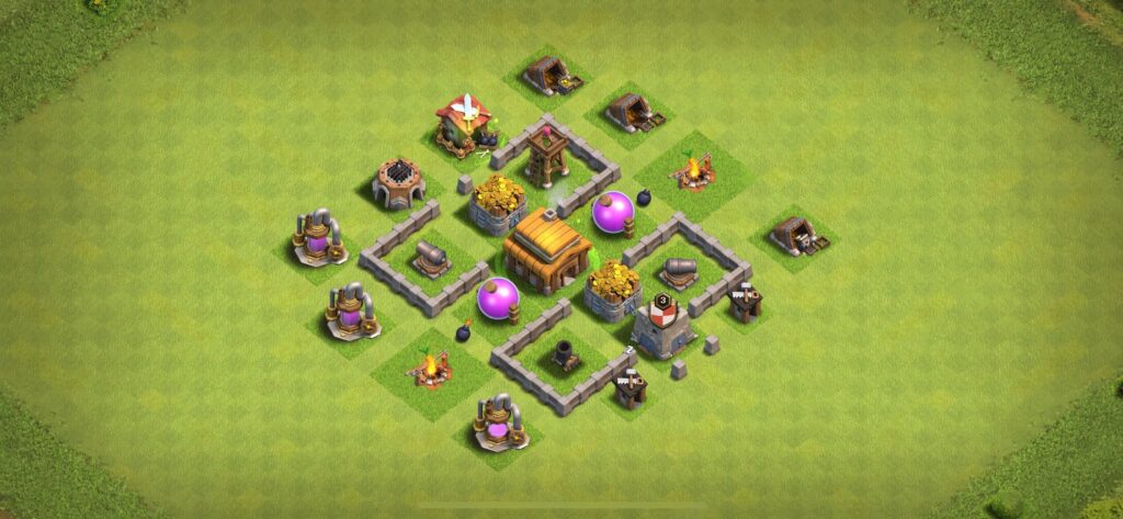 TH3 Farming Base - Top Town Hall 3 Farming Base with Link (#23) - Clash of Clans 2025​ TH3 Base