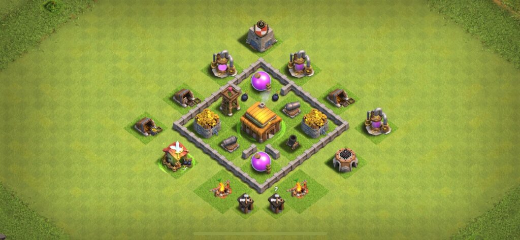 TH3 Farming Base - Top Town Hall 3 Farming Base with Link (#24) - Clash of Clans 2025​ TH3 Base