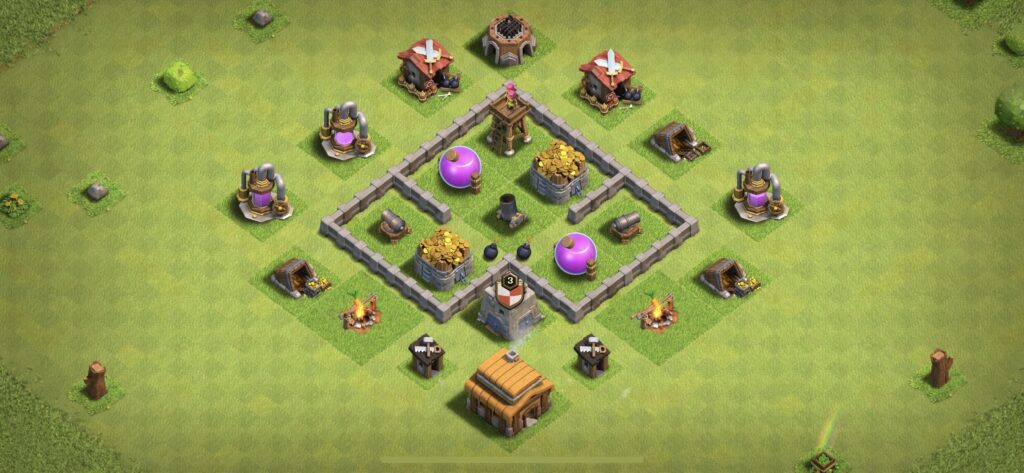TH3 Farming Base - Top Town Hall 3 Farming Base with Link (#5) - Clash of Clans 2025​ TH3 Base