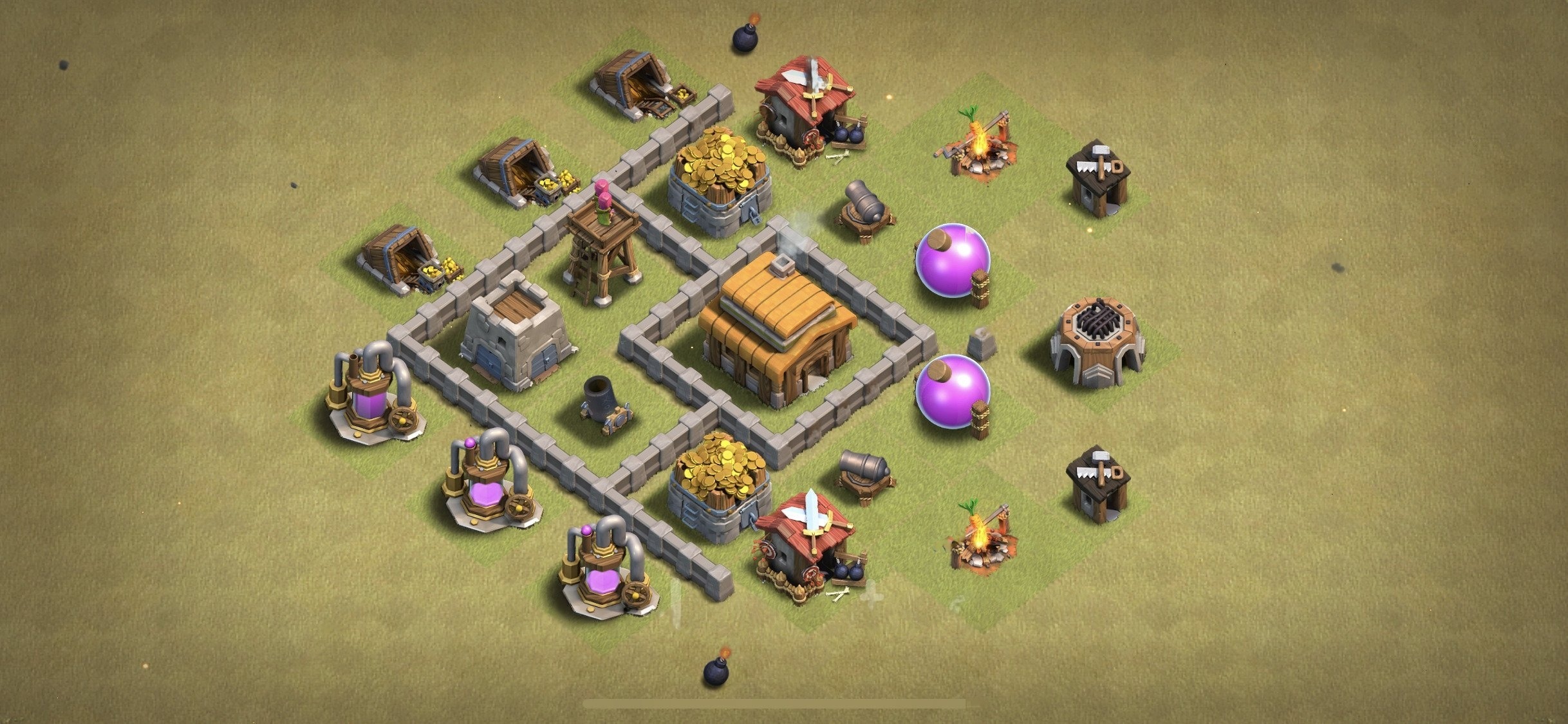 TH3 War Base - Top Town Hall 3 War Base with Link (#1) - Clash of Clans 2025​ TH3 Base